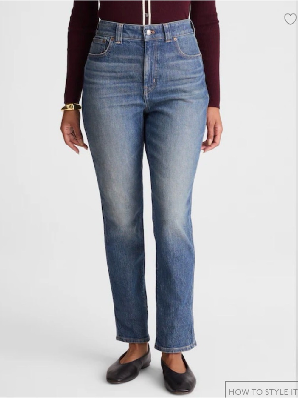 Madewell the perfect vintage jeans Straight-Leg Women’s Jeans - Blue WashSz 28